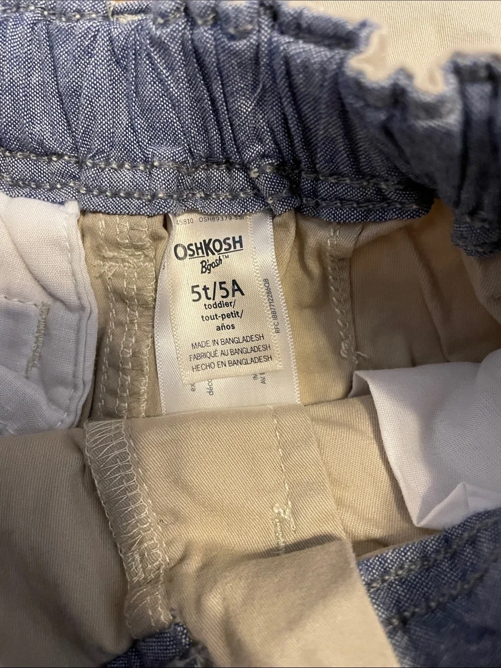 OshKosh B'gosh Boys' Light Tan Chino Pants